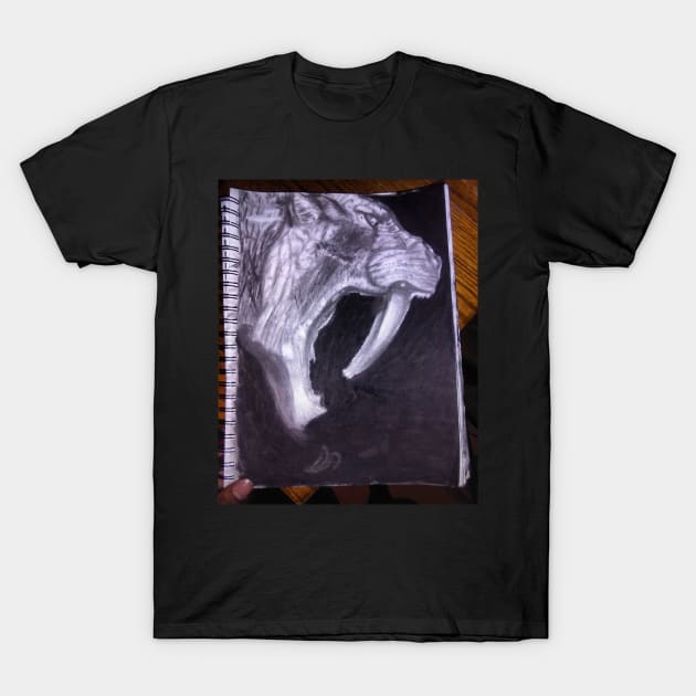 Sabertooth T-Shirt by Saquanarts